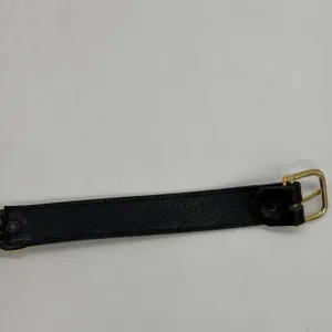 Vintage Avignon Womens M Belt Black Leather Silver & Gold Beading Boho Western thumbnail 9