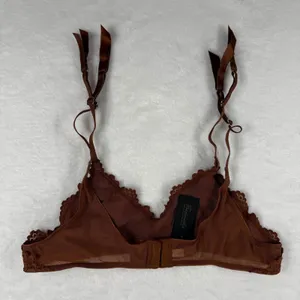 NWT Fredericks of Hollywood Jessica Lace Garter‎ Belt Brown S M thumbnail 4