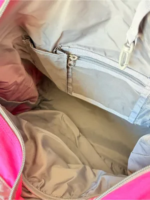 JanSport Ella Daily Tote Handbag Carryall Duffel Bag Pink and Gray 17x13" thumbnail 9