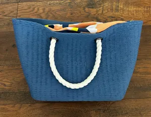O Bag beach tote Blue thumbnail 1
