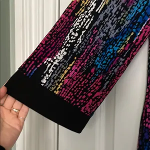 Colorful Abstract Print Dress thumbnail 3