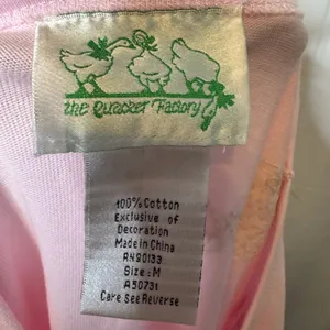 The Quacker Factory Pink Beach Beaded Flip Flop Tunic Top M QVC Coastal BFF thumbnail 7