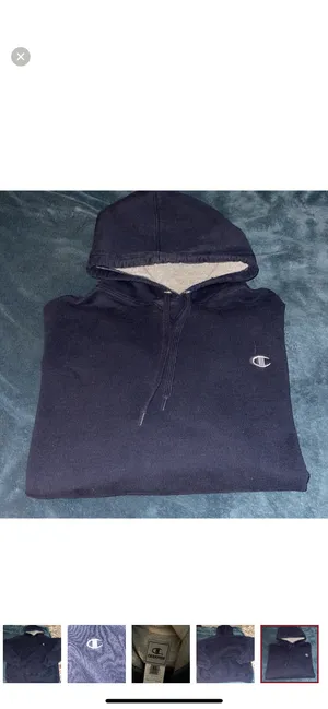 Champion Navy Blue Hoodie thumbnail 6