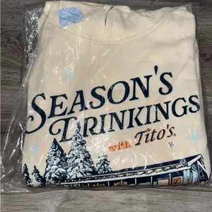 Tito's Season's Drinkings Ugly Holiday Hoodie thumbnail 5