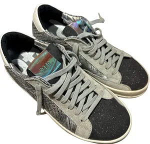 P448 sneakers size 5 Made to look worn silver gray black tartan John thumbnail 1