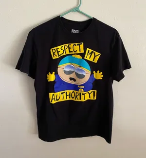 South Park Cartman Respect My Authority T-Shirt Size M (38/40) thumbnail 1