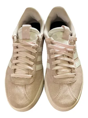 adidas VL Court 3.0 "Almost Pink White" Suede Sneakers - Women's Size 7 thumbnail 2