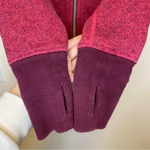 LULULEMON Scuba Full Zip Fleece Hoodie III Rio Mist Boom Juice Red Grape Sz 4 thumbnail 9