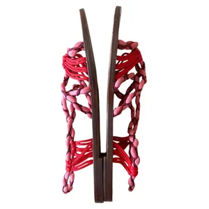 Tory Burch Paloma Sandals‎ Pink Braided Strappy Boho Size 10.5 thumbnail 6