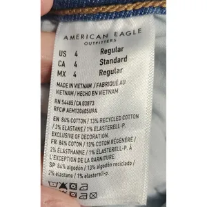 American Eagle Outfitters Low Rise Flare Jeans Floral Print Stretch Size Large‎ thumbnail 7