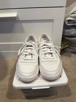 Reebok Sneakers Club C 85 Women’s Vintage White Green 7.5 thumbnail 2