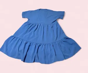 SHEIN Blue Tiered Dress for Women thumbnail 1