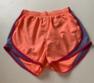Nike Dri-FIT Running Shorts Women’s Small Orange Athletic Gym Activewear Lightwe thumbnail 1