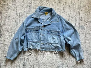 Oversized Jean Jacket Blue Size M thumbnail 1