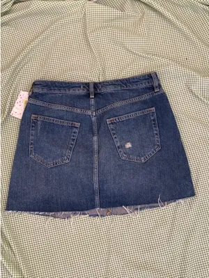 Free People Mini Skirt Denim thumbnail 3