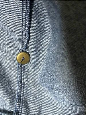 Vintage Hunters Run Women’s Long Sleeve Denim Jacket - oversized fit 1X thumbnail 6