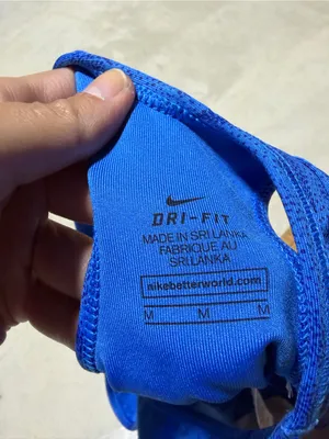 Nike Blue Racerback Sports Bra medium thumbnail 7