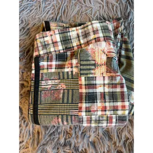 Adidas Her Studio London Patchwork Plaid Floral Leggings Multicolor Medium thumbnail 6