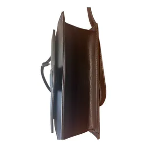 Kayla + Ava Miranda Crossbody Bag Black Faux Leather Vegan Removable Strap thumbnail 6