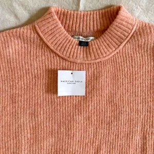 American Eagle Crewneck Sweater Size S Pink Orange NWT Soft Cozy Knit AEO thumbnail 2