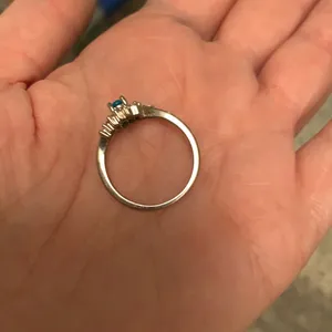Gorgeous Blue Stone Silver ring thumbnail 3