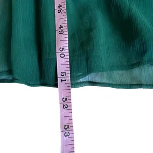 Lela Rose Daisy Lace Strapless Chiffon Maxi Dress Green White Size 8 thumbnail 7