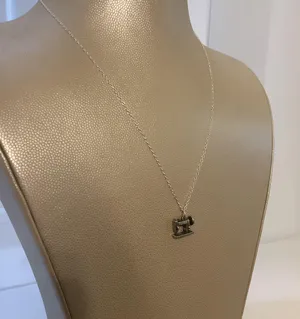 Vintage “Burdick”sewing machine Sterling 925 Chain Necklace thumbnail 4