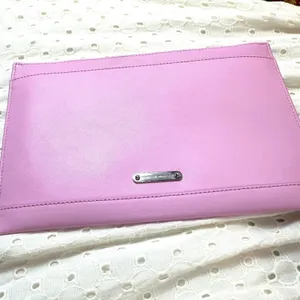 Rebecca Minkoff Girl Power Leather Zip Pouch Clutch - Light Orchid Pink thumbnail 7