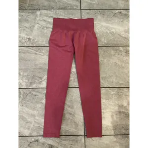 NVGTN Seamless Workout Leggings Pink High Waisted Activewear Size S thumbnail 3