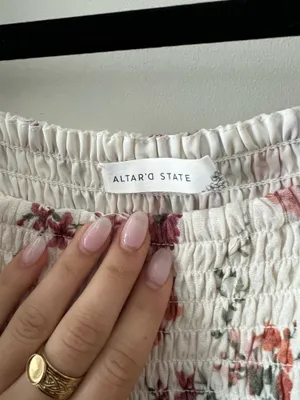 Altar'd State Long Sleeve Floral Mini Dress thumbnail 2