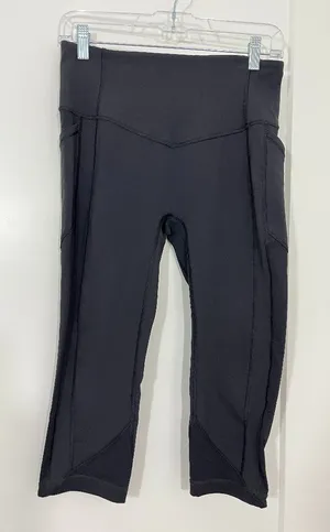Lululemon Size 8 All the Right Places Crop High-Rise Leggings 19" Black thumbnail 1