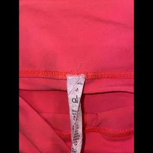 Alo‎ Yoga Goddess Ribbed Leggings High Waisted Pink gray Size m thumbnail 2