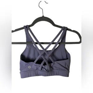 Lululemon Energy Bra Purple Quartz Size 4 Strappy Medium Support‎ Sports Bra thumbnail 6