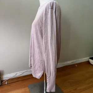 Lululemon Bring It Backbend Sweater Porcelain Pink Cashmere P2P 21” Sz 4 FLAWED thumbnail 4