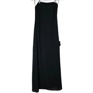 Lulus Rawya Black Strapless Maxi Dress DJ1566 Size M NWT thumbnail 2