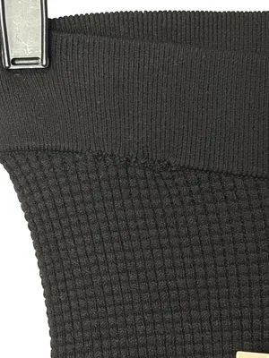 Fear of God ESSENTIALS Waffle Leggingsin Black Large New Womens Knit Pants thumbnail 9