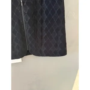 Chicos Travelers Womens Black Diamond Quilted Full Zip‎ Mock Neck Vest Size 2 L thumbnail 3