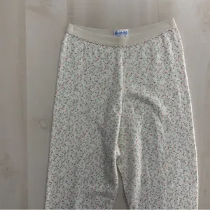 vtg 70s DUOFOLD floral layering leggings pants pajamas lounge ski snow warm 10 thumbnail 3