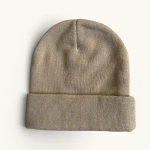 Boys Lie Angel Logo Beanie Tan Cuffed‎ Knit Hat One Size Streetwear Y2K thumbnail 3