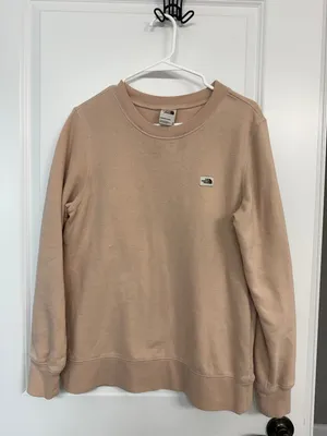 The North Face Tan Fleece Crewneck Pullover Women’s M thumbnail 3