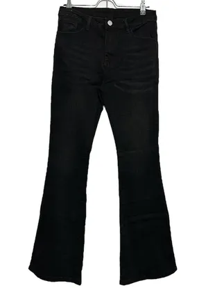 Black high rise boot cut jeans Size 28 thumbnail 1