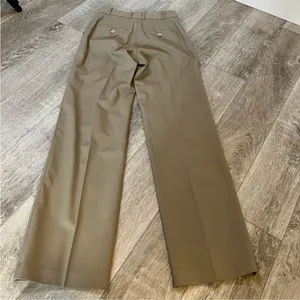 ARITZIA Babaton Agency Pant Wool Trousers Tan Front Crease Minimalist like new 0 thumbnail 4