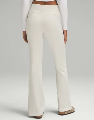 Lululemon Brushed Softstreme Ribbed Zip Flared Pant 32.5" Bone 8 thumbnail 7