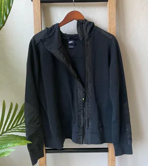 Nike Black Full Zip Hoodie XL | Athletic Sweatshirt Jacket w/ Hood thumbnail 1