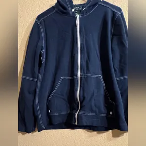 VINTAGE Lauren Ralph Lauren Dark Blue Hoodie thumbnail 1