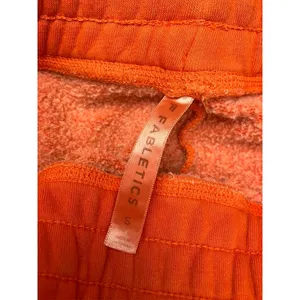 Fabletics Joggers Women S‎ Orange High Rise Zipper Pocket Athletic Sweatpants thumbnail 2