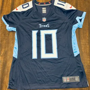 Women's Nike DeAndre Hopkins Navy Tennessee Titans Game Jersey-Medium thumbnail 1