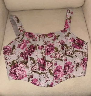 Windsor Corset Top Floral Crop thumbnail 1