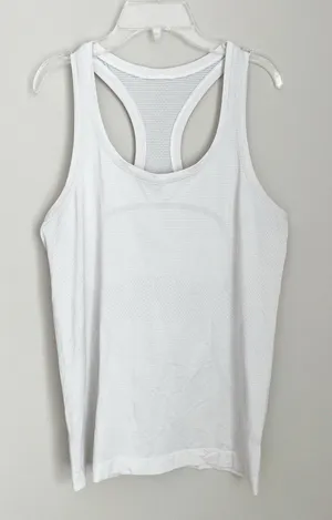 Lululemon Size 10 White Sleeveless Swiftly Tech Tank Top Workout Athletic Shirt thumbnail 1