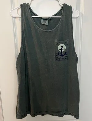 Dark Green Destin, FL Alvin’s Island Collections Tank Size: L thumbnail 1